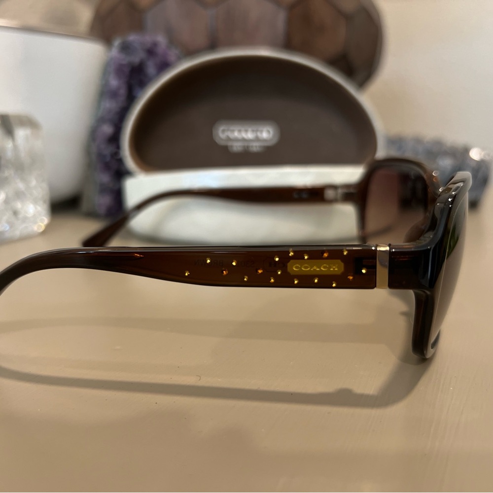 Coach S3012 Brown Sunglasses - Picture 2 of 9